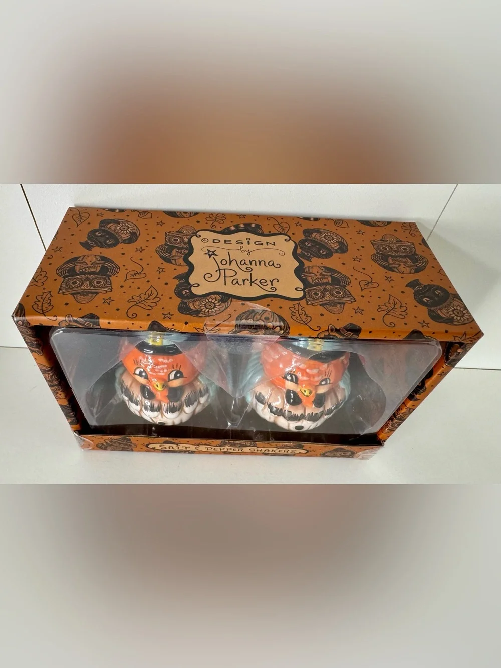 Johanna Parker Thanksgiving Turkey Salt & Pepper Shakers NIB